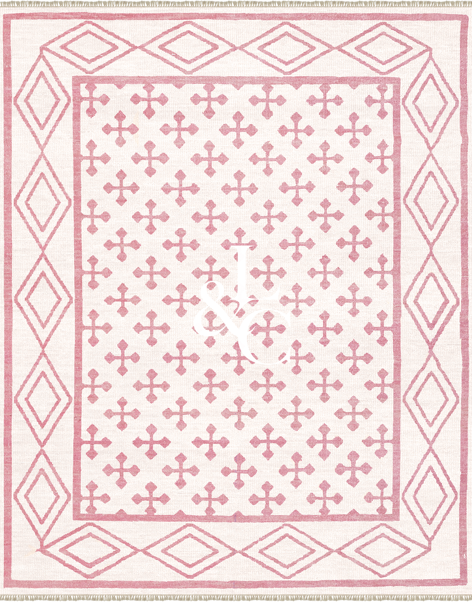 Louis Vuitton Red Pink Monogram Beach Towel